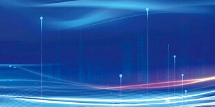 蓝色科技感流动线条背景