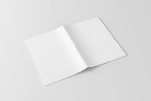空白A4折页设计展示样机