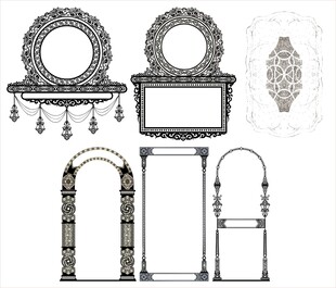 花纹 花边 角花 边框