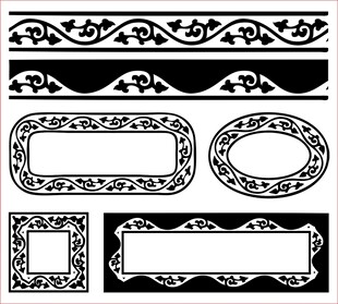 花纹 花边 角花 边框