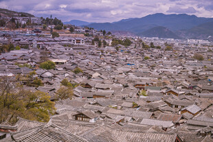 俯瞰古村落风貌