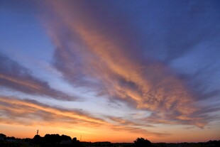 绚丽晚霞天空美景