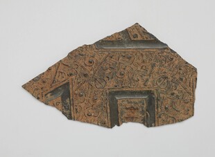 古代建筑残片花纹精美