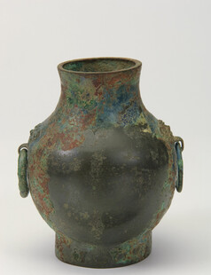 古朴双耳青铜古陶罐