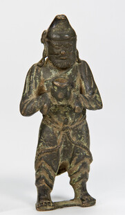 古代青铜武士俑