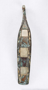 复古拼贴装饰长形花瓶