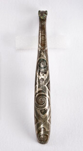 古铜雕花手柄物件