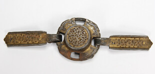 复古金属双柄装饰扣件