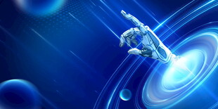 科技感未来手势交互画面