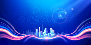 科技城市动感线条背景