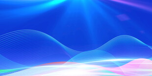 梦幻炫彩渐变波浪背景图