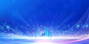 梦幻蓝色科技背景场景