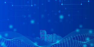 科技感蓝色数据背景图