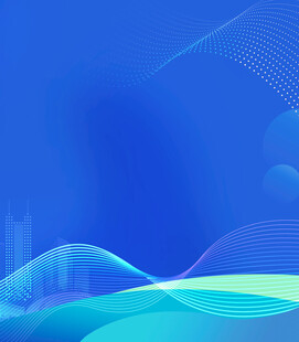 蓝色渐变科技线条背景图