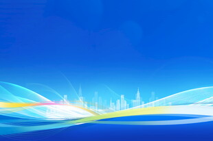 梦幻蓝色城市背景图