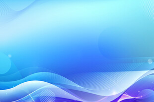 梦幻蓝色渐变波浪背景图