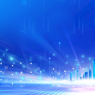 科技感城市夜景背景图