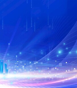 梦幻蓝色星空背景画面