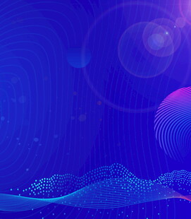 梦幻蓝紫渐变科技背景图