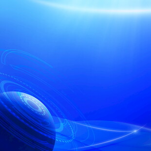 蓝色科技风地球背景图