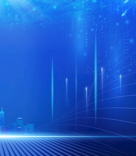 科技蓝调未来之光背景图