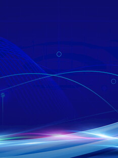 蓝色科技动感线条背景图