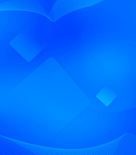 蓝色渐变爱心背景图