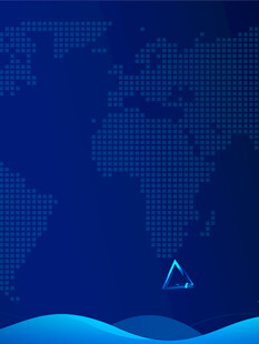 蓝色世界地图背景科技感图