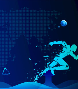 动感足球运动员精彩瞬间