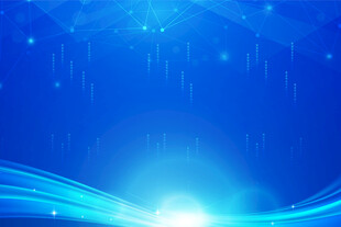 蓝色科技风梦幻光影背景