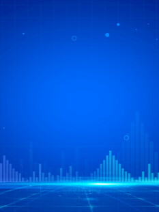 蓝色科技感线条背景图