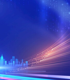 梦幻都市夜景与流光轨迹