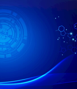 蓝色科技风背景图案