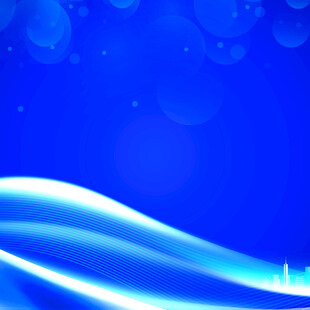 蓝色梦幻波浪背景图