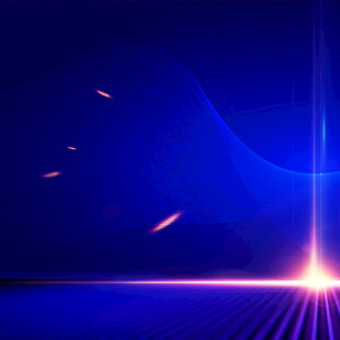 蓝色炫光科技感背景图