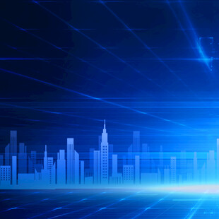 科技感城市夜景背景图