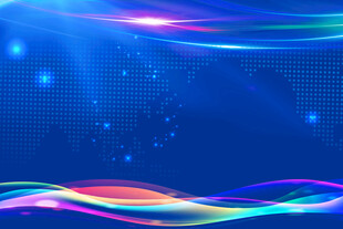 炫彩动感蓝色科技背景图