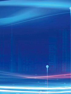 蓝色动感线条科技背景图