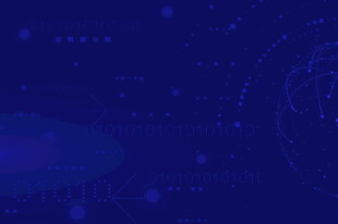 深蓝色神秘星空背景图