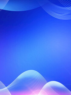 梦幻渐变蓝色波浪背景图