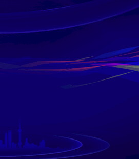 蓝色动感线条抽象背景图