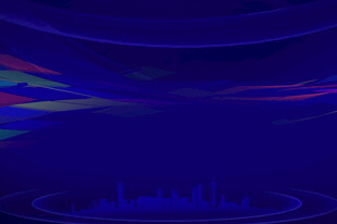 梦幻蓝色抽象光影背景