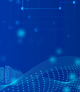 科技感蓝色数据背景图案