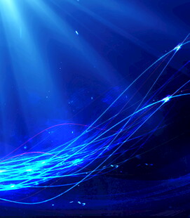 蓝色炫光动感线条背景图
