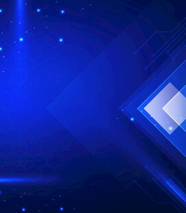 蓝色科技风舞台背景