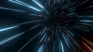 炫彩光线放射特效画面