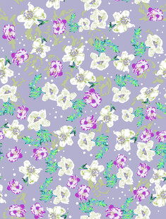 淡紫色底小碎花图案