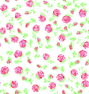 粉色花卉图案无缝背景