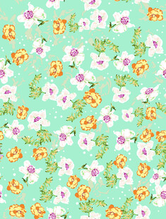 清新花卉图案背景