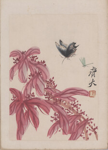 齐白石花鸟图绘